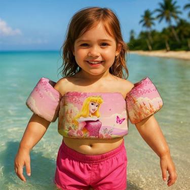 Imagem de Colete Salva Vidas Infantil Boia de Braço para Praia Piscina Tema Prin