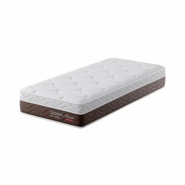 Imagem de Colchão Solteirão Sigma Flow Misto (23x96x203) Marrom e Branco