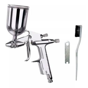 Imagem de Pistola de Pintura K3 gravidade 90ml Bico 0,5 ajustável Alumínio GT53 - Lorben