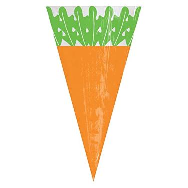 Imagem de Sacos de guloseimas para violoncelo de cenoura - 28 cm x 15 cm | Multicolorido | 15 peças.