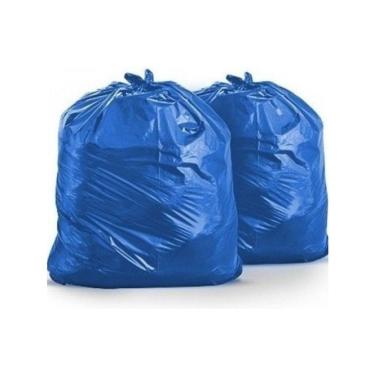 Imagem de Saco De Lixo Azul 150 Litros Super Reforçado 100 Unidades.