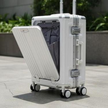 Imagem de Mala Viagem De Aluminio Bordo Rodinha 360 Divisoria Anac - YQ APICE, B