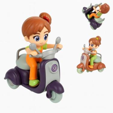 Imagem de Presente Moto Boneca Fricção - Brinquedo + Colecionavel + Decorativa -