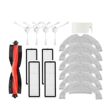 Imagem de Compatible With Xiaomi Robot Vacuum X10 Robot Vacuum Cleaner Parts Replacement Main Side Brush Hepa Filter Mop Cloth Dust Bag Accessories(Red)