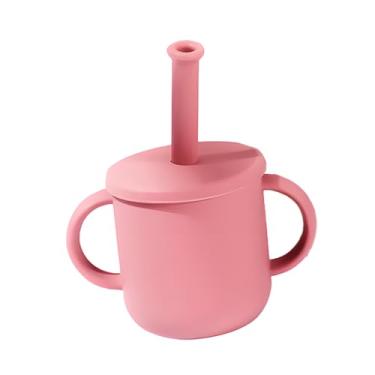 Imagem de Copo de Treinamento Life com Canudo de Silicone 150ml Rosa CT-126 para Bebês e Crianças – Perfeito para Transição, Aprendizado e Autonomia