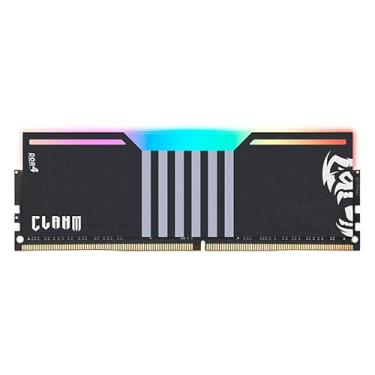 Imagem de Memória RAM CLANM DDR4 8GB 3200MHz CL19 com Dissipador Preto e Iluminação RGB Desempenho para PC Gamer e Multitarefas