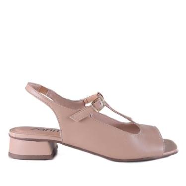 Imagem de Sandália Feminina Zariff 48.885 Amêndoa