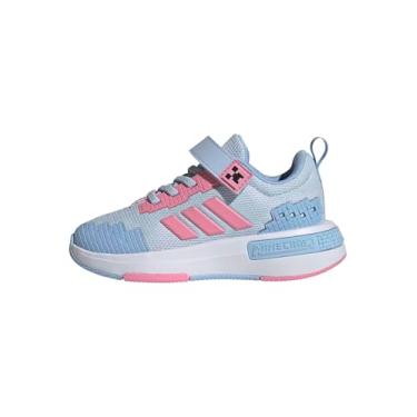 Imagem de adidas Tênis infantil unissex Minecraft Pro El C, Crystal Sky/Bliss Pink/Glow Blue, 11 Little Kid