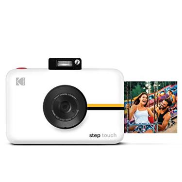 Imagem de KODAK Step Touch | Câmera digital de 13 MP e impressora instantânea com tela sensível ao toque LCD de 3,5 polegadas, vídeo HD de 1080p – Suíte de edição, tecnologia Bluetooth e Zink Zero Ink | Branco