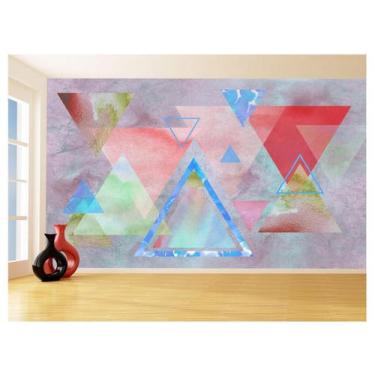 Imagem de Papel De Parede 3D Estilo Marmore Cores Formas 3,5M Mbr43 - Você Decor