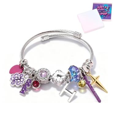 Imagem de Covanlumci Pulseira Kpop para fãs de produtos demoníacos pulseiras presente para mulheres BFF aniversário acessórios moda jóias amizade mercadoria
