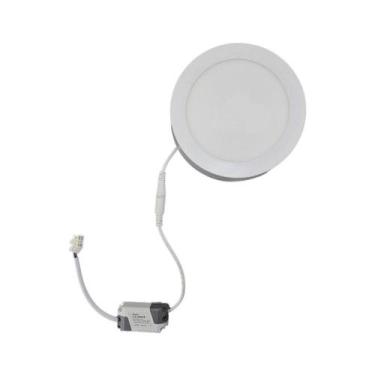 Imagem de Luminária Led Sobrepor Exbom Redonda 860 Lumens 3500K Bivolt, Bivolt