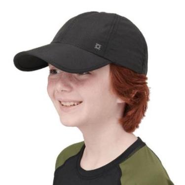 Imagem de Boné Kids Colors Proteção Solar Preto UV.Line-Unissex