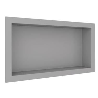 Imagem de Nicho Multiuso em Mármore Sintético Cinza Liso - Cozimax