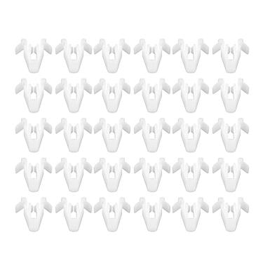 Imagem de ACROPIX Painel de painel de painel de acabamento interno moldura lateral da porta porta-malas de plástico clipe de fixação adequado para Toyota para Lexus e mais carros - Pacote com 30 brancos