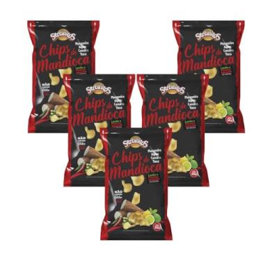 Imagem de Kit 05 Mandioca Chips Sabor Limão c/Jalapeño Sertanitos 50g