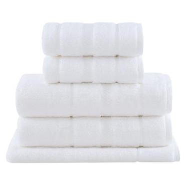 Imagem de Kit Jogo De Toalhas Buddemeyer 5 Peças Banho Rosto e Piso Vision Dual 