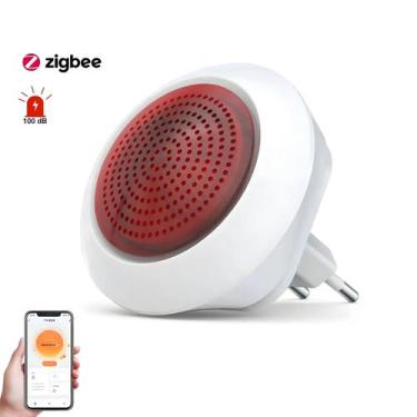 Imagem de Alarme Sem Fio De 100dB Meian Tuya ZigBee 3.0 Com Conexão Ao APP Smart