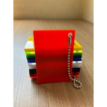 Imagem de Chapa de Acrílico Laranja Leitoso 4mm (50x100cm) Placa Premium Translucida Cast Virgem 100 por cento de Pureza | 0,5x1,0m Comunicação Visual | Dobrável | Corte a Laser | 500x1000mm