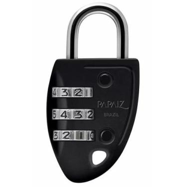 Imagem de Cadeado com segredo 30 mm em zamac - CS23 (Preto) - Papaiz, Preto
