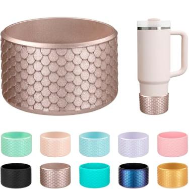 Imagem de Soledea Bota de silicone para Stanley 567-1,134 g e garrafa de água Hydro Flask 340-680 g, capa inferior antiderrapante para copos inferior de 7,2 a 7,5 cm