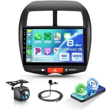 Imagem de KYNNT Estéreo automotivo 8Core 6G + 128G para Mitsubishi Outlander Sport Radio 2011-2017, para Mitsubishi ASX 2013-2015, Carplay Android Auto, 5GWiFi + GPS, HiFi Music, câmera de backup Bluetooth SWC