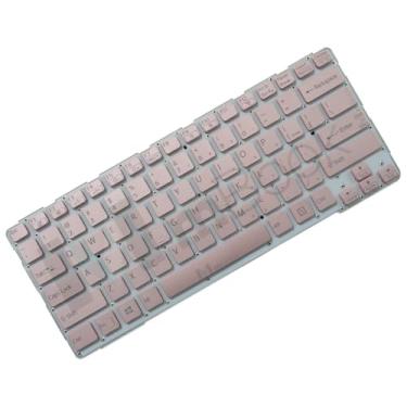 Imagem de Teclado mBook Para Notebook Sony Vaio Rosé Sve14a15fbs Layout US