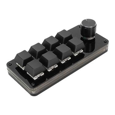 Imagem de Vikye Mini teclado de 8 teclas com 1 botão, teclado mecânico personalizado com programa macro de mão única, separação de linha de teclas, troca a quente com