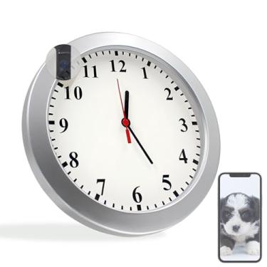 Imagem de XCOUI Câmera oculta, relógio de parede, câmera sem fio, babá, WiFi, relógio interno, câmera espiã 1080p HD, detecção de movimento, monitoramento em tempo real, câmeras de segurança sem áudio