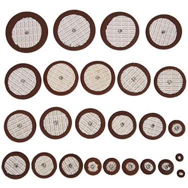 Imagem de Cryfokt Conjunto de 25 Almofadas de Couro para Saxofone Tenor - Substituição de Pele de Cordeiro de - para Todos Os Saxofones Tenor Inclui Tamanhos de 9 Mm a 52 Mm