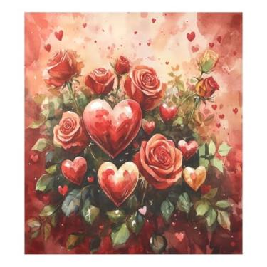 Imagem de Blueangle Capa magnética para lava-louças para dia dos namorados, decoração da capa frontal da máquina de lavar louça, adesivos de eletrodomésticos, adesivos de eletrodomésticos, 58 cm C x 66 cm