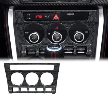 Imagem de FINMOKAL Console central de fibra de carbono ar condicionado painel CD moldura capa acabamento acessórios interiores do carro compatível com Subaru BRZ/Toyota 86 2017-2020