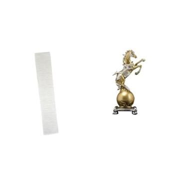 Imagem de Whtkoph Abajur de Sala de Estar com Estátua de Cavalo, Ornamento Colecionável de Resina, Estatueta Decorativa Moderna, Peça Central.