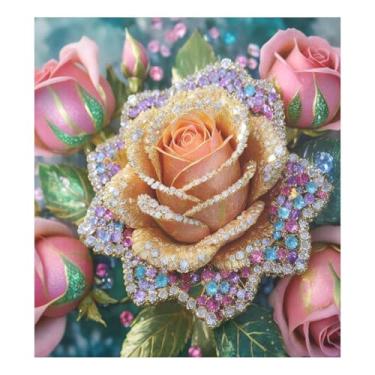 Imagem de Blueangle Capa de ímã de lava-louças rosa com glitter diamante, decoração de capa de lava-louças frontal, adesivos de eletrodomésticos, adesivos de eletrodomésticos, adesivo magnético decorativo de