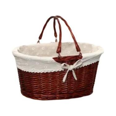 Imagem de Cesta De Armazenamento De Frutas De Vime Feita À Mão Para Camping Ao A