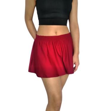 Imagem de Mini Saia Feminina Godê Elástico Lisa Suplex Pp ao Plus Size - Serdan 
