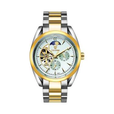 Imagem de Relógio Mecânico Automático De Luxo Masculino Em Aço Inoxidável À Prov