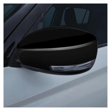 Imagem de Capa ABS de espelho retrovisor de carro estilo fibra de carbono compatível com Suzuki SWIFT 2017 2018 2019 2020 2021 2022 2023 2024 2025 2026 acessórios (ABS preto)