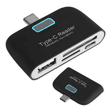 Imagem de aqxreight Leitor de Cartão de Memória TF Tipo C de Liga de Alumínio para Adaptador USB OTG Hub para Phone Tablet Porta Hot Micro-USB Plug Play Slot Interfaces Estendidas Cartão Cartão Multi e Tipo C