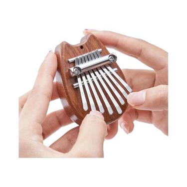 Imagem de Mini Kalimba Infantil De 8 Teclas Estilo Gota d'Água Piano De Polegar 