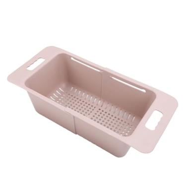 Imagem de Generic Cesta de Armazenamento Flexível Ajustável do Organizador do Congelador da Caixa para Prateleiras Refrigerador, Rolamento 15-25kg, para Cozinha, Banheiro (Rosa)