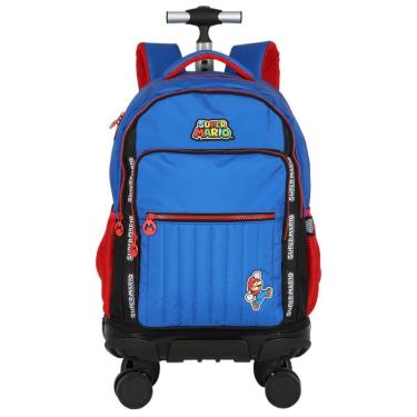 Imagem de Mochila de Rodinha 360º Juvenil Super Mario - Luxcel-Masculino