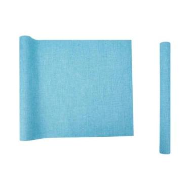 Imagem de Tecido De Linho Azul 51 X 11,8cm Com Papel Para Encadernação De Livros