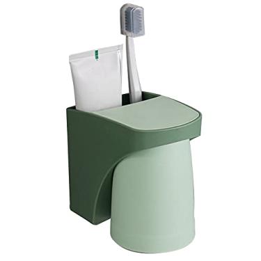 Imagem de Suporte Magnético Sem Prego Montado na Parede com Copo Invertido e Fundo Furado para Armazenamento de Creme Dental Rack Espaçoso Banheiro Lavanderia