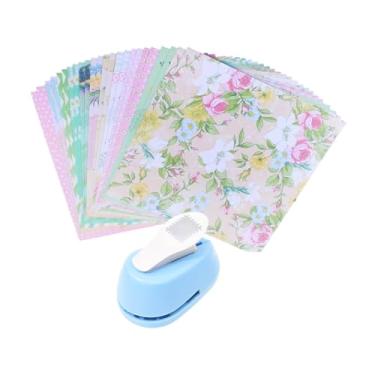 Imagem de Colaxi Perfurador de Papel Profissional: Ferramenta que Economiza Trabalho, Cortador e Furador para Scrapbooking, Cartões e Artesanato DIY, Azul