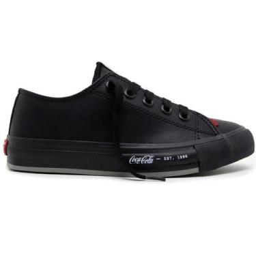 Imagem de Tênis Coca-Cola Feminino Daytona Town Black - Coca-Cola Shoes, Preto, 