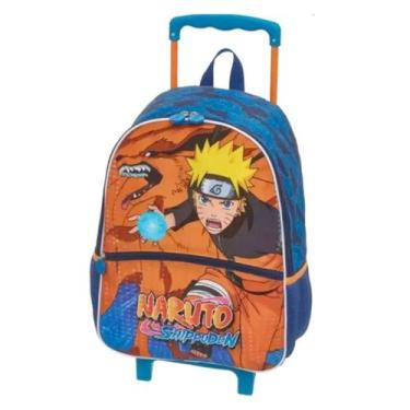 Imagem de Mochila de Rodinhas Naruto Uzumaki Kurama Infantil Escolar - Pacific, 