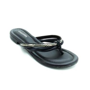 Imagem de Rasteira Feminina Mississipi Q9901-0006 - Preto-Feminino