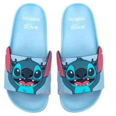 Imagem de Chinelo Infantil Menina Slide Flowing Stitch Mini Melissa-Feminino