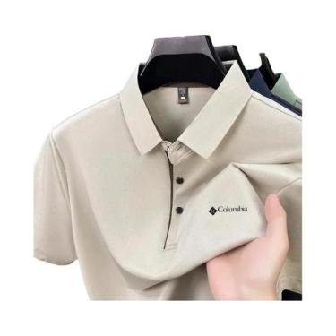 Imagem de Camisa Polo Masculina De Verão De Marca De Alta Qualidade, Manga Curta